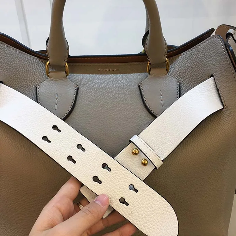Burberry Large Leather Belt Bag for Women in Silver Burberry Large Leather Belt Bag for Women in Silver
