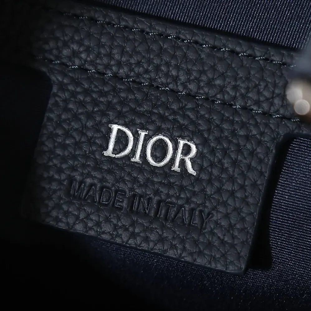 Dior Small Rider Soft Hobo Bag Blue Dior Oblique Jacquard and Blue Grained Calfskin for Men