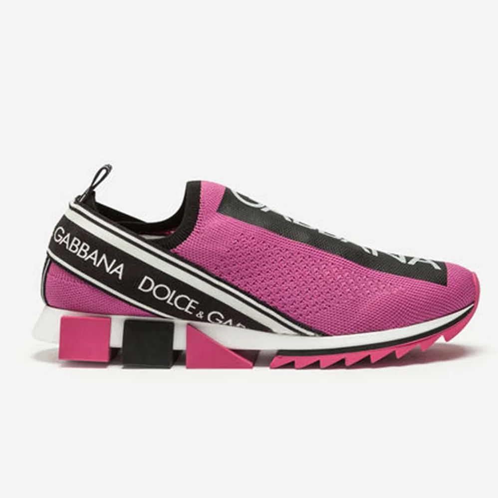 Dolce Gabbana D&G Branded Sorrento Sneakers for Women in Rose Dolce Gabbana D&G Branded Sorrento Sneakers for Women in Rose