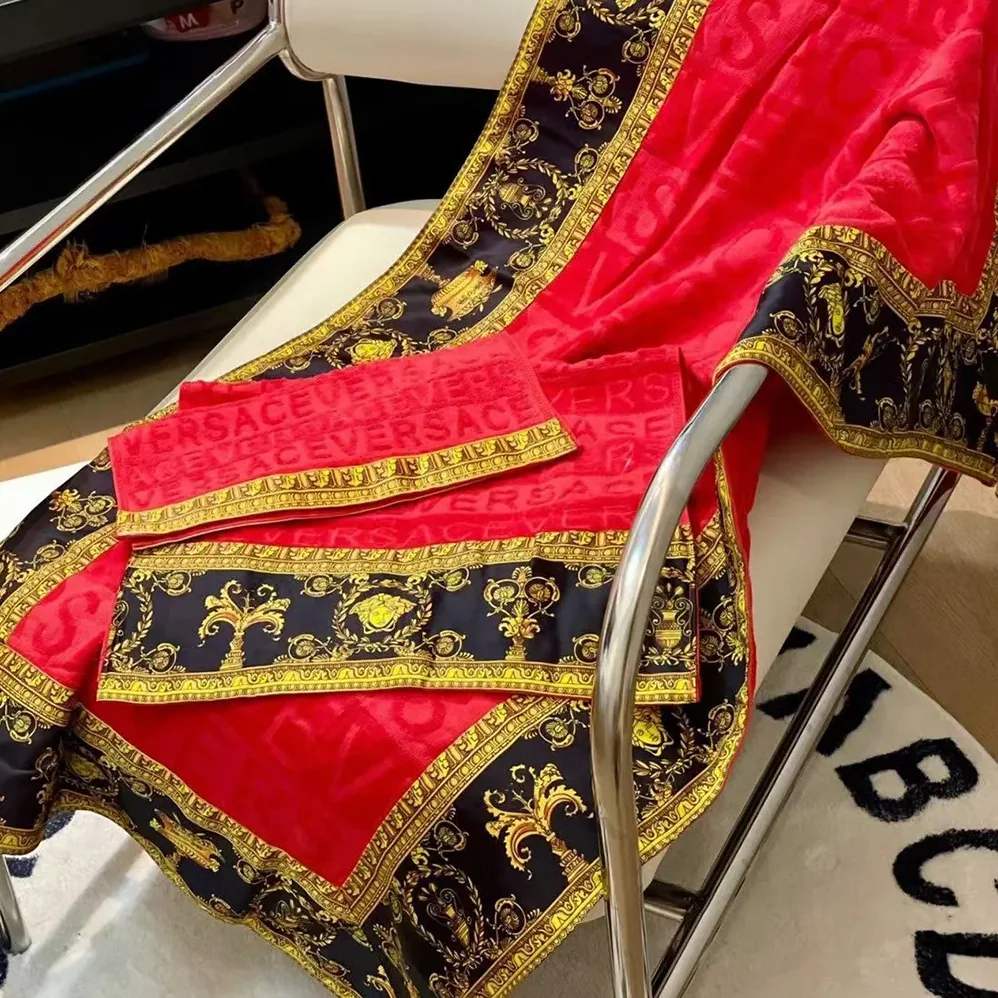 Versace I Love Baroque Beach Towel in the Cotton Versace I Love Baroque Beach Towel in the Cotton