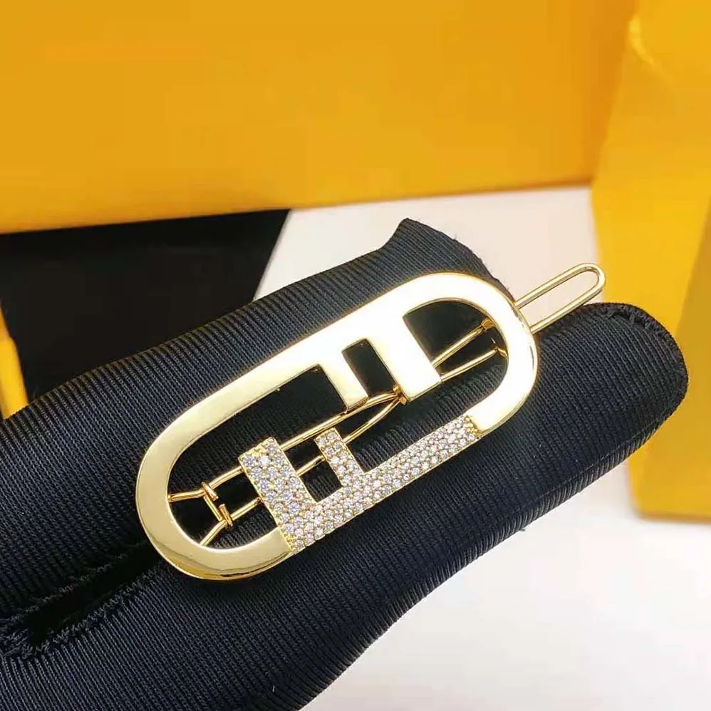 Fendi O'Lock Hair Clip Gold for Women in Coloured Fendi O'Lock Hair Clip Gold for Women in Coloured