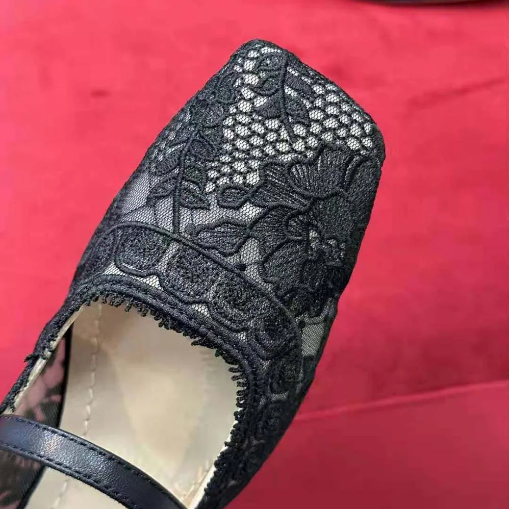 Dior D-Grace Ballet Pump Black Transparent Mesh and Lambskin for Women Dior D-Grace Ballet Pump Black Transparent Mesh and Lambskin for Women