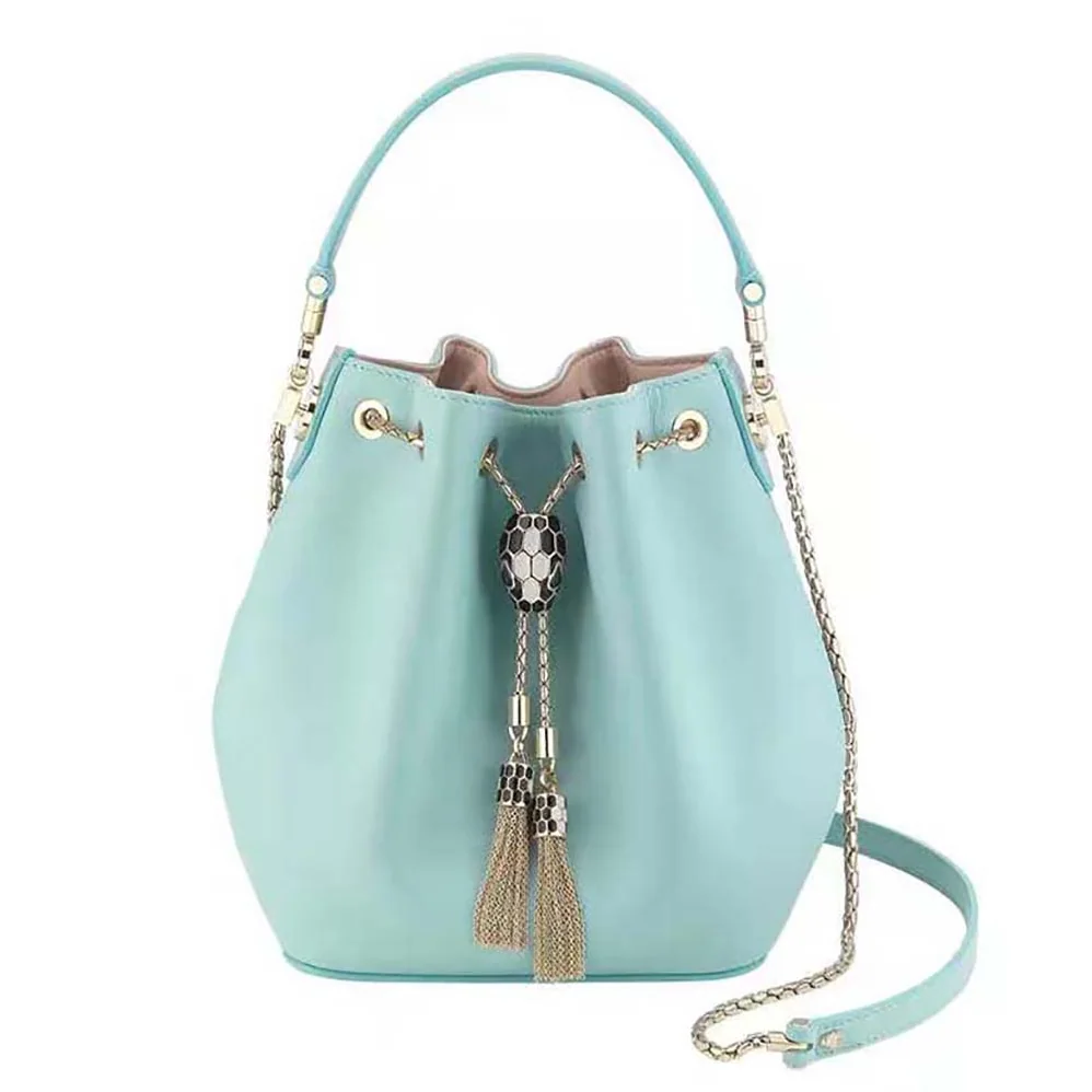 Bvlgari Serpenti Forever Bucket Bag for Women in Aqua Bvlgari Serpenti Forever Bucket Bag for Women in Aqua