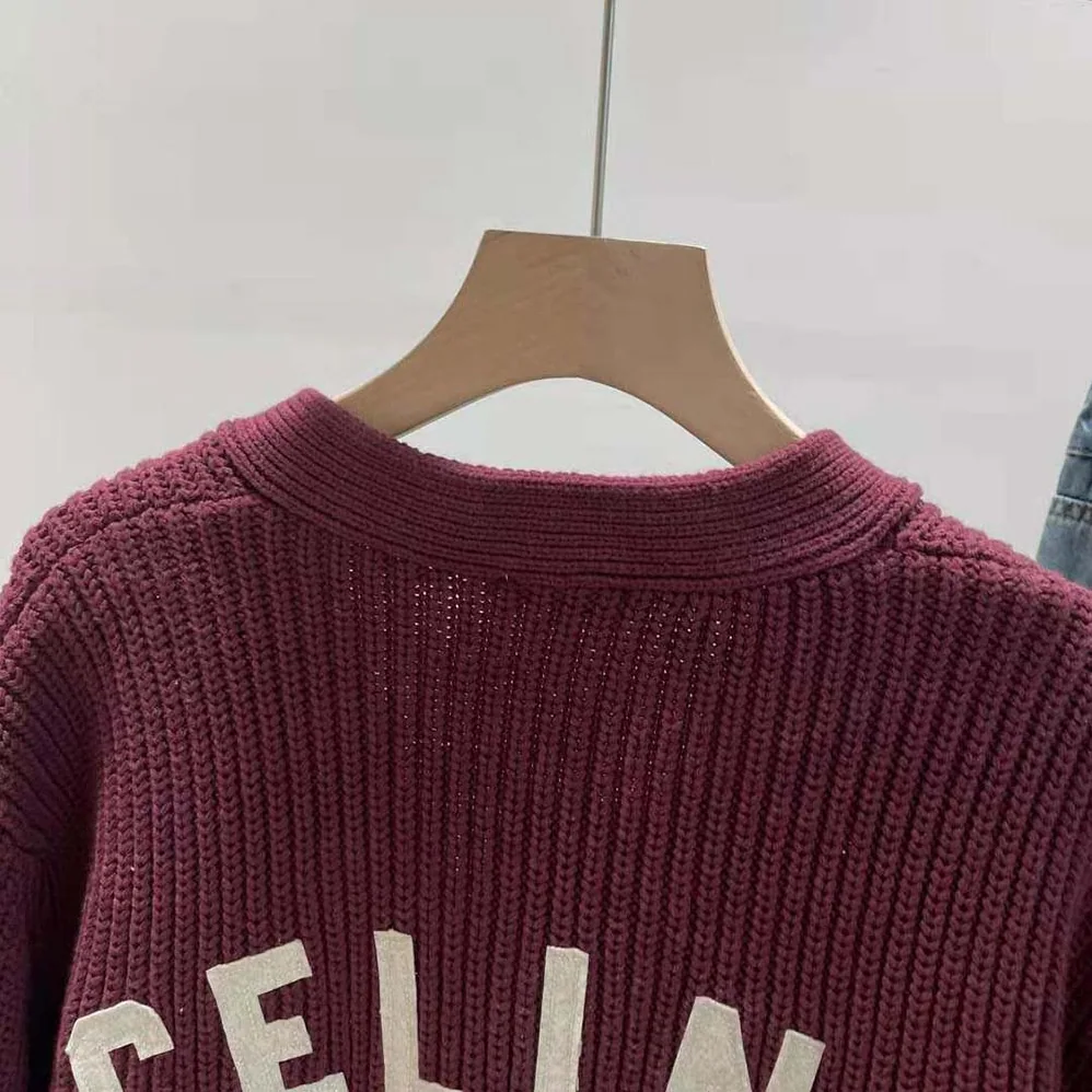Celine College Cardigan in Cotton for Men