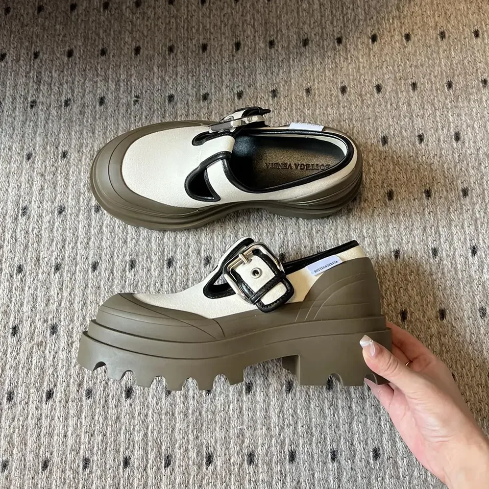 Bottega Veneta Trek Mary-Jane with Chunky Rubber Sole for Women Bottega Veneta Trek Mary-Jane with Chunky Rubber Sole for Women
