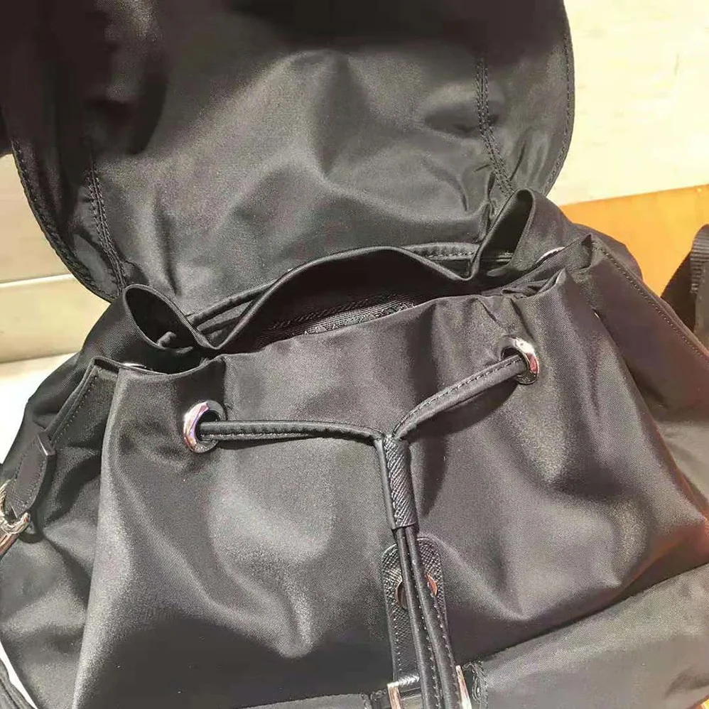 Prada Medium Nylon Backpack for Women in Black Prada Medium Nylon Backpack for Women in Black