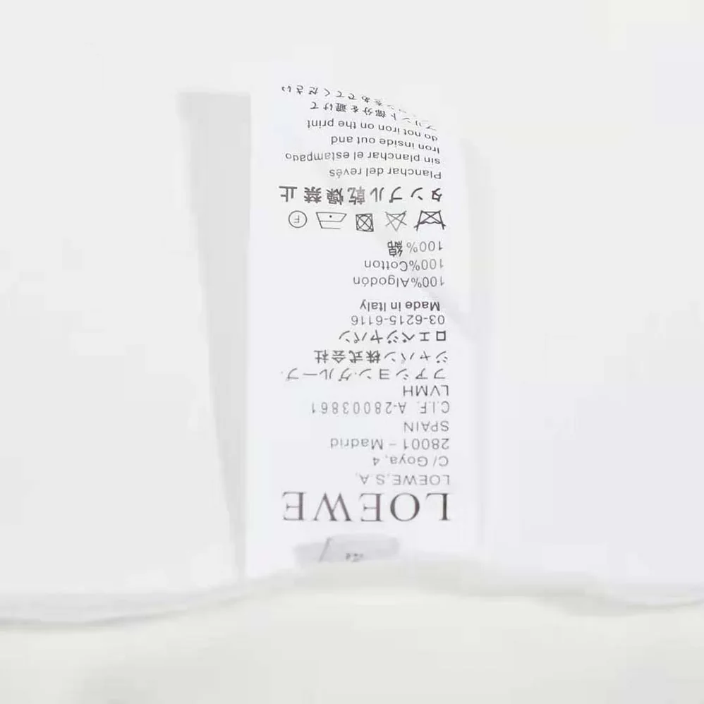 Loewe Heen LOEWE T-shirt in Cotton for Men in White
