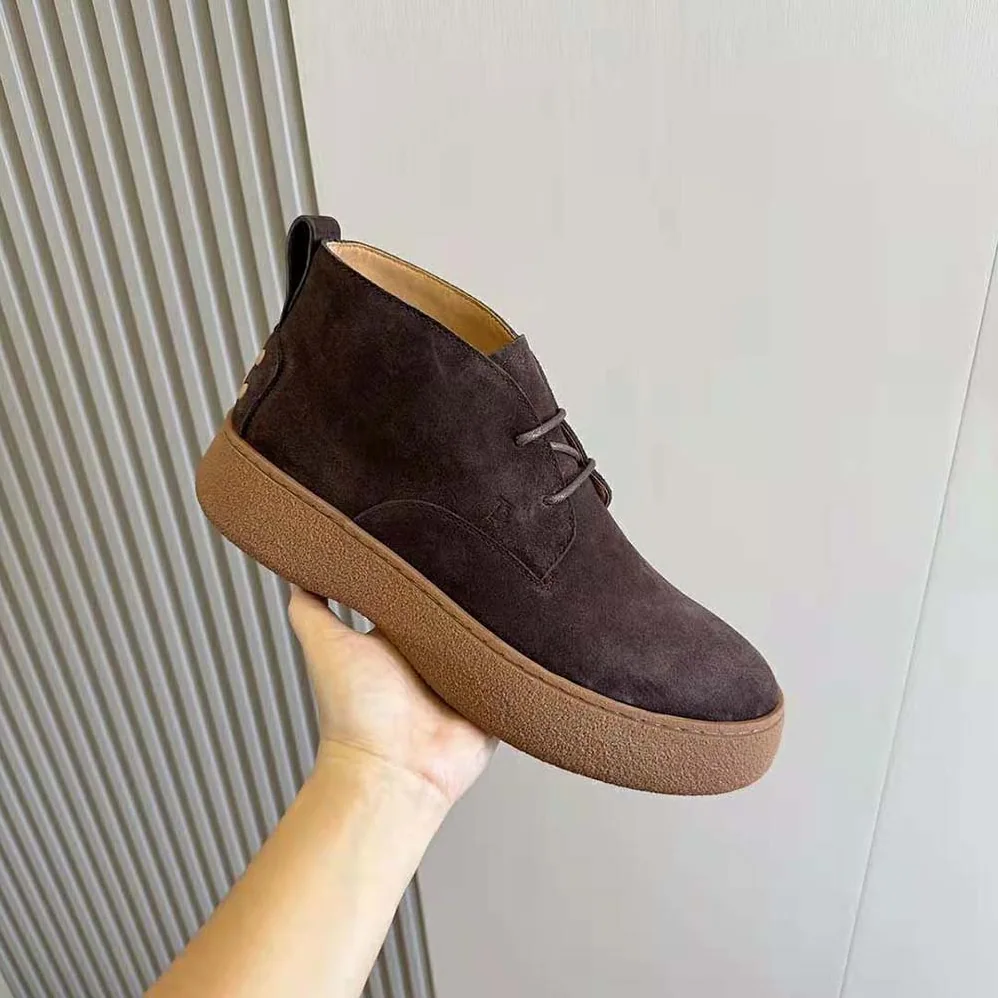 Tod's W. G. Desert Boots in Suede for Men in Chocolate