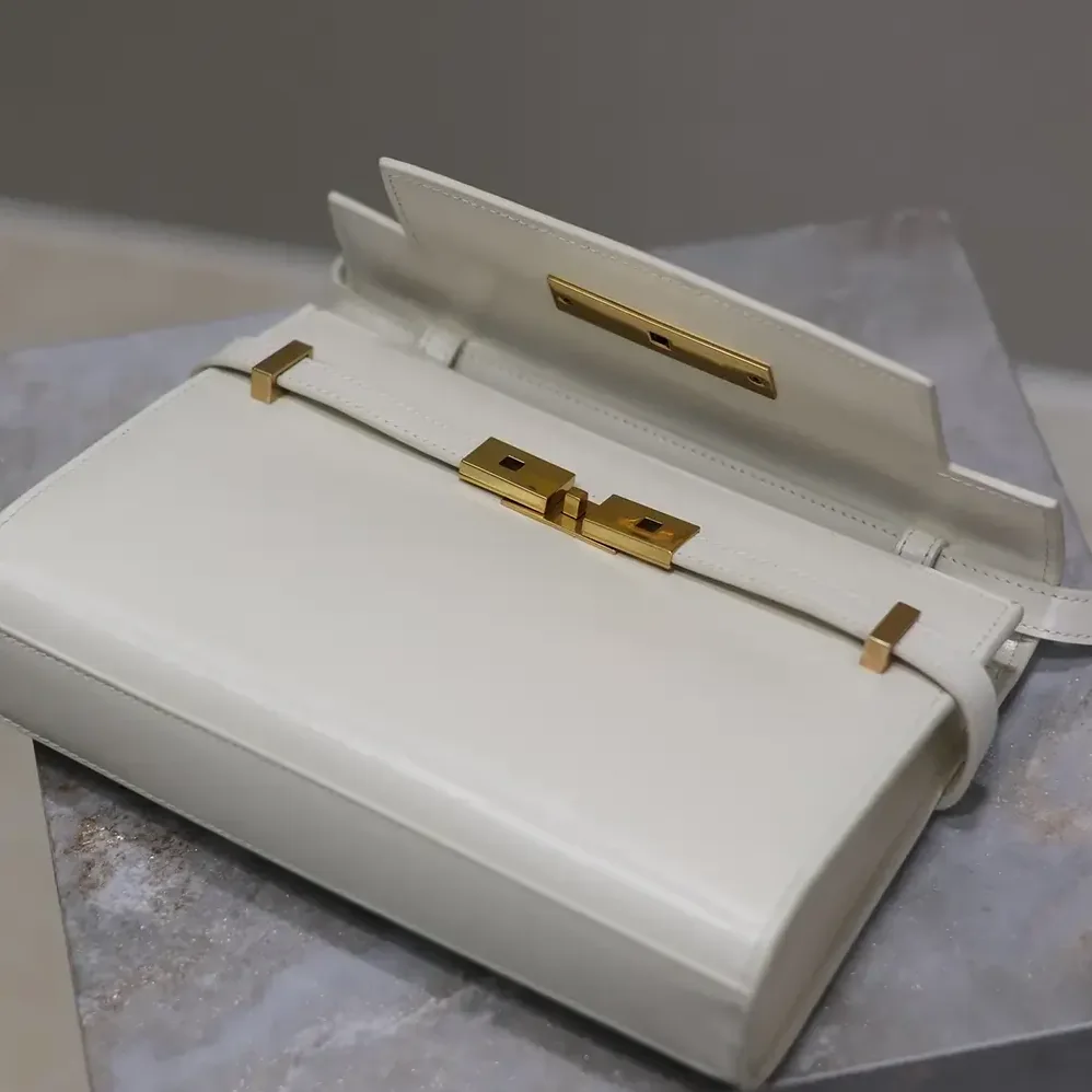 Saint Laurent YSL Manhattan Small in Box Saint Laurent for Women in White Saint Laurent YSL Manhattan Small in Box Saint Laurent for Women in White