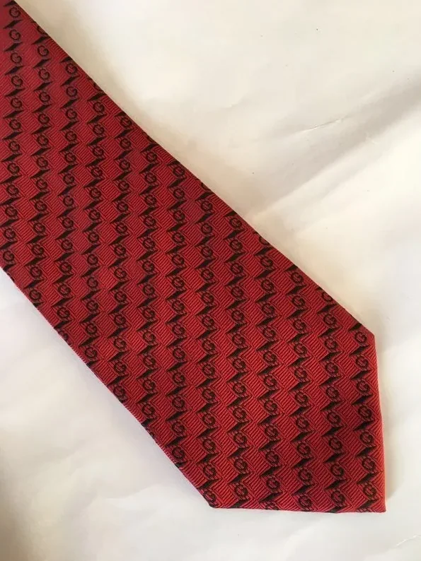 Gucci G Silk Jacquard Tie Red GG for Men