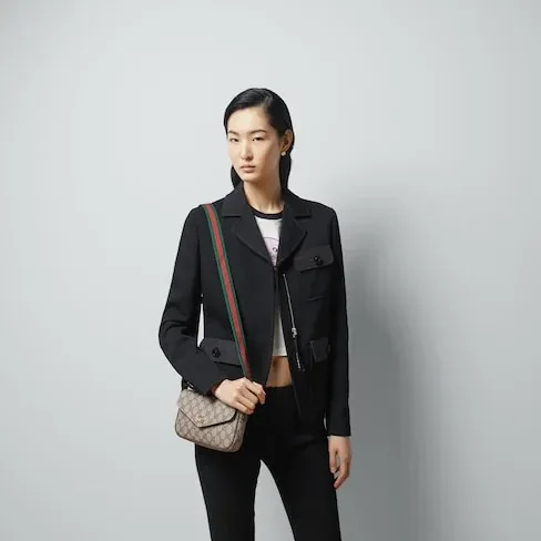 Gucci Ophidia Pochette Shoulder Bag in Beige Gold Hardware Gucci Ophidia Pochette Shoulder Bag in Beige Gold Hardware