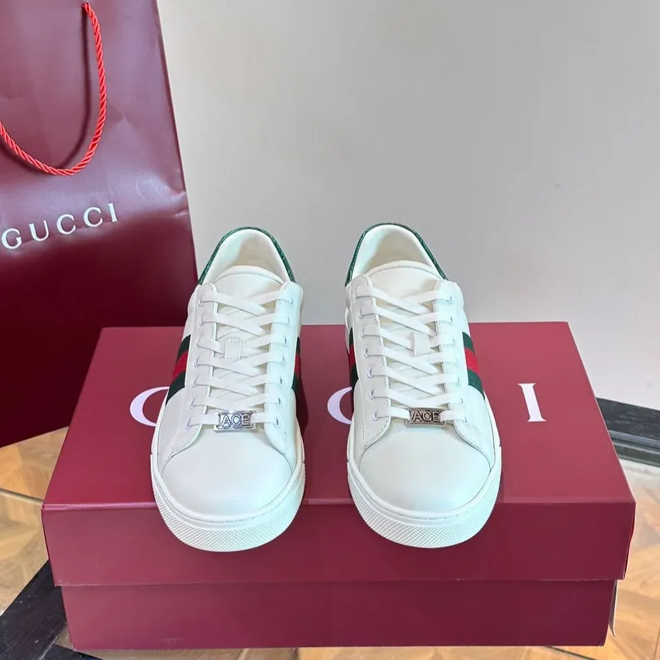 Gucci Ace Sneaker With Web White Gucci Ace Sneaker With Web White