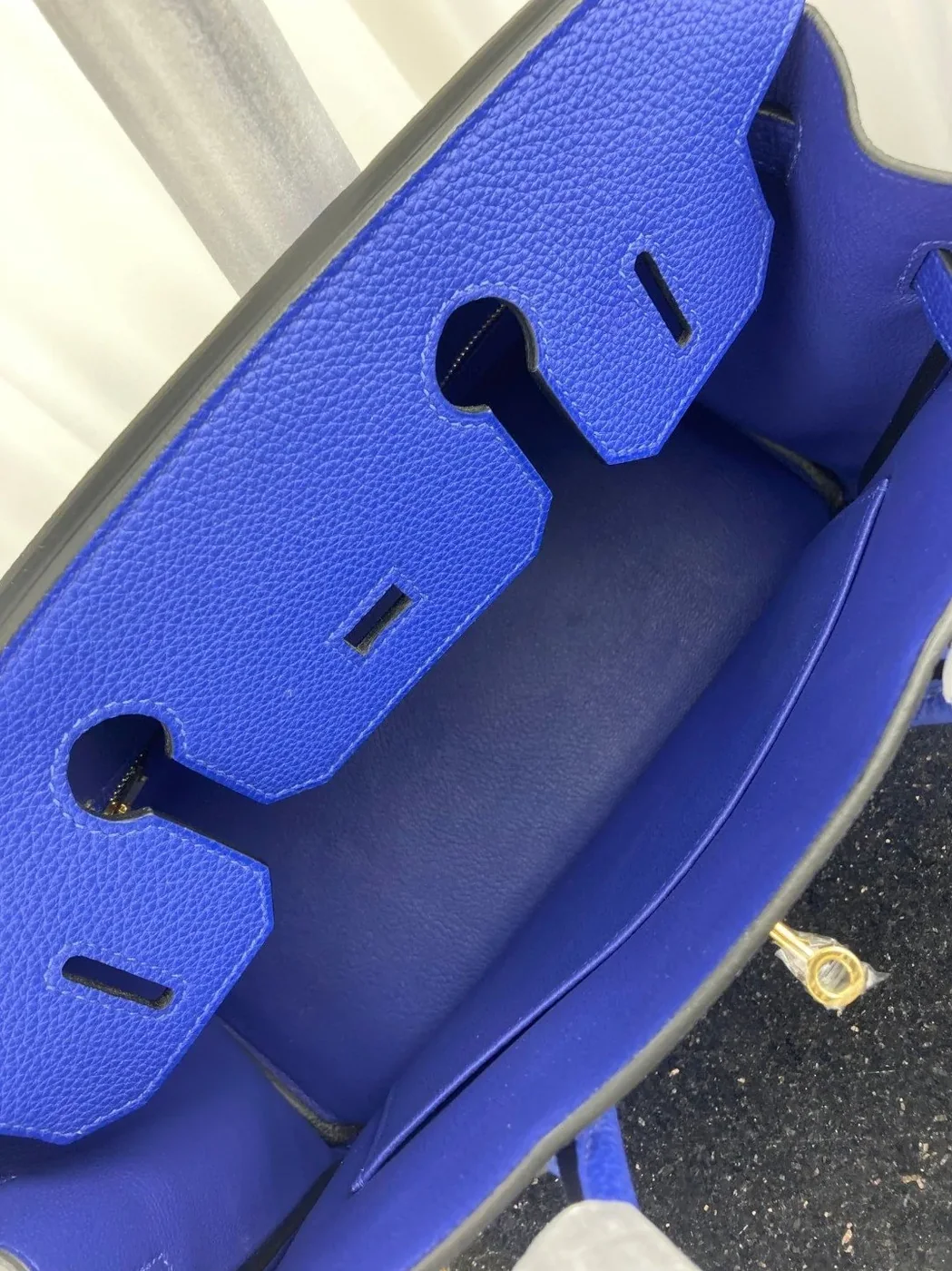 Hermes Birkin 30 Top Handle Bag in Blue Gold Hardware Hermes Birkin 30 Top Handle Bag in Blue Gold Hardware