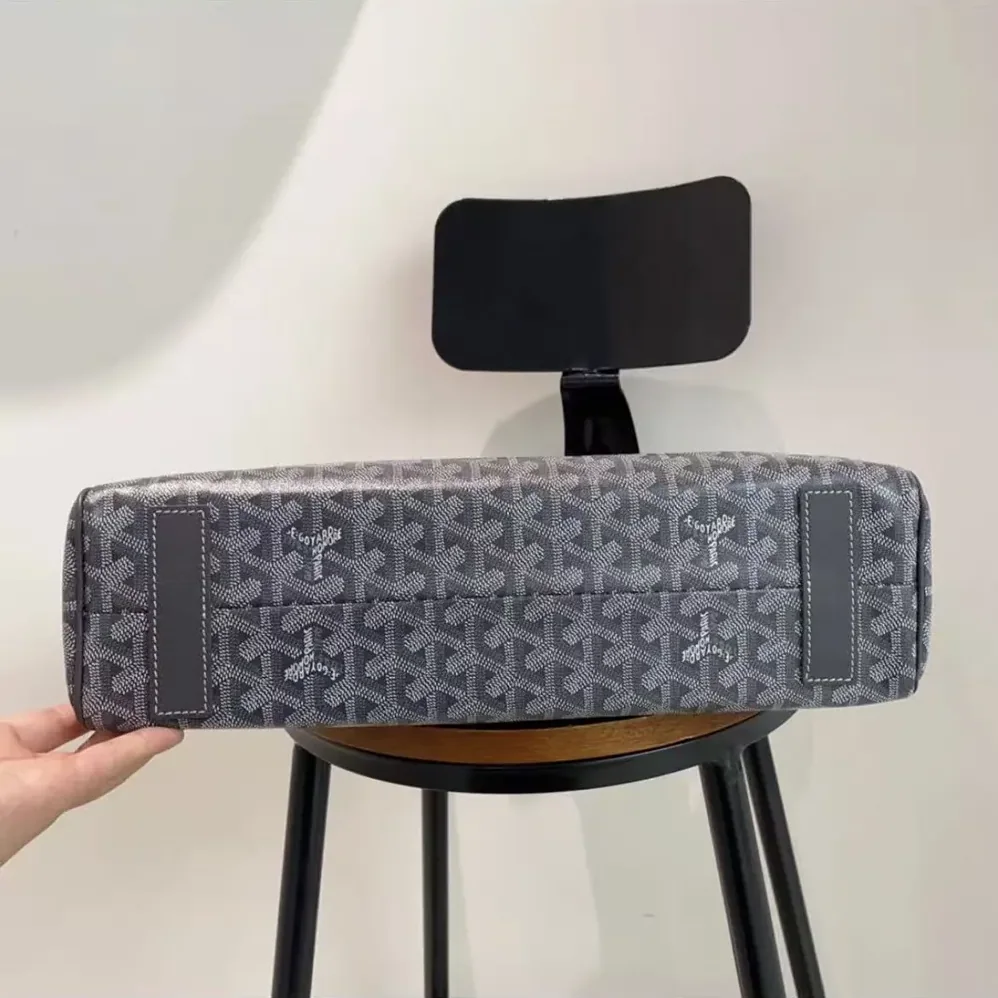 Goyard Voltaire Tote Bag in Goyardine Canvas & Chevroches Calfskin for Unisex in Gray