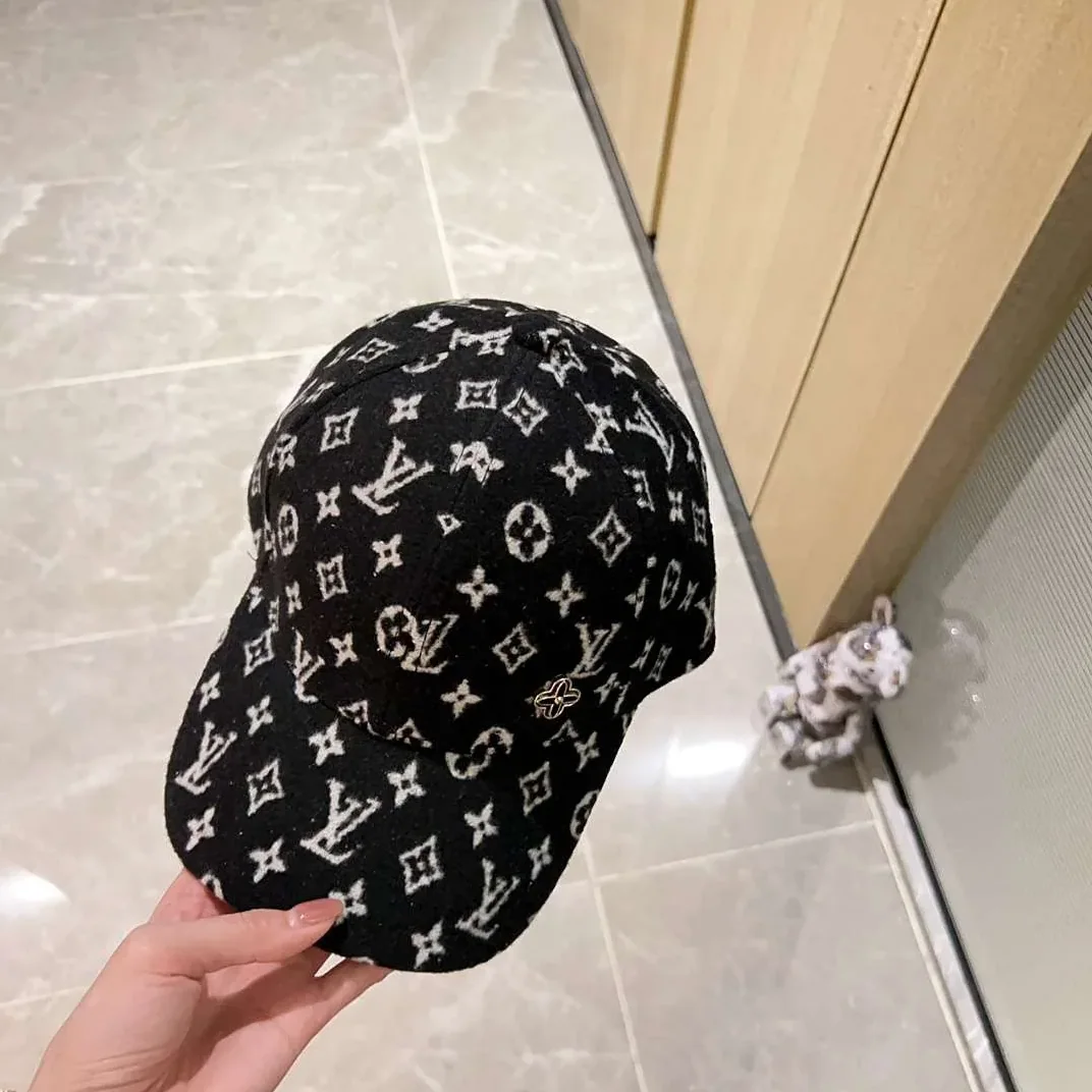 Louis Vuitton Monogram Pattern Cap Black Louis Vuitton Monogram Pattern Cap Black