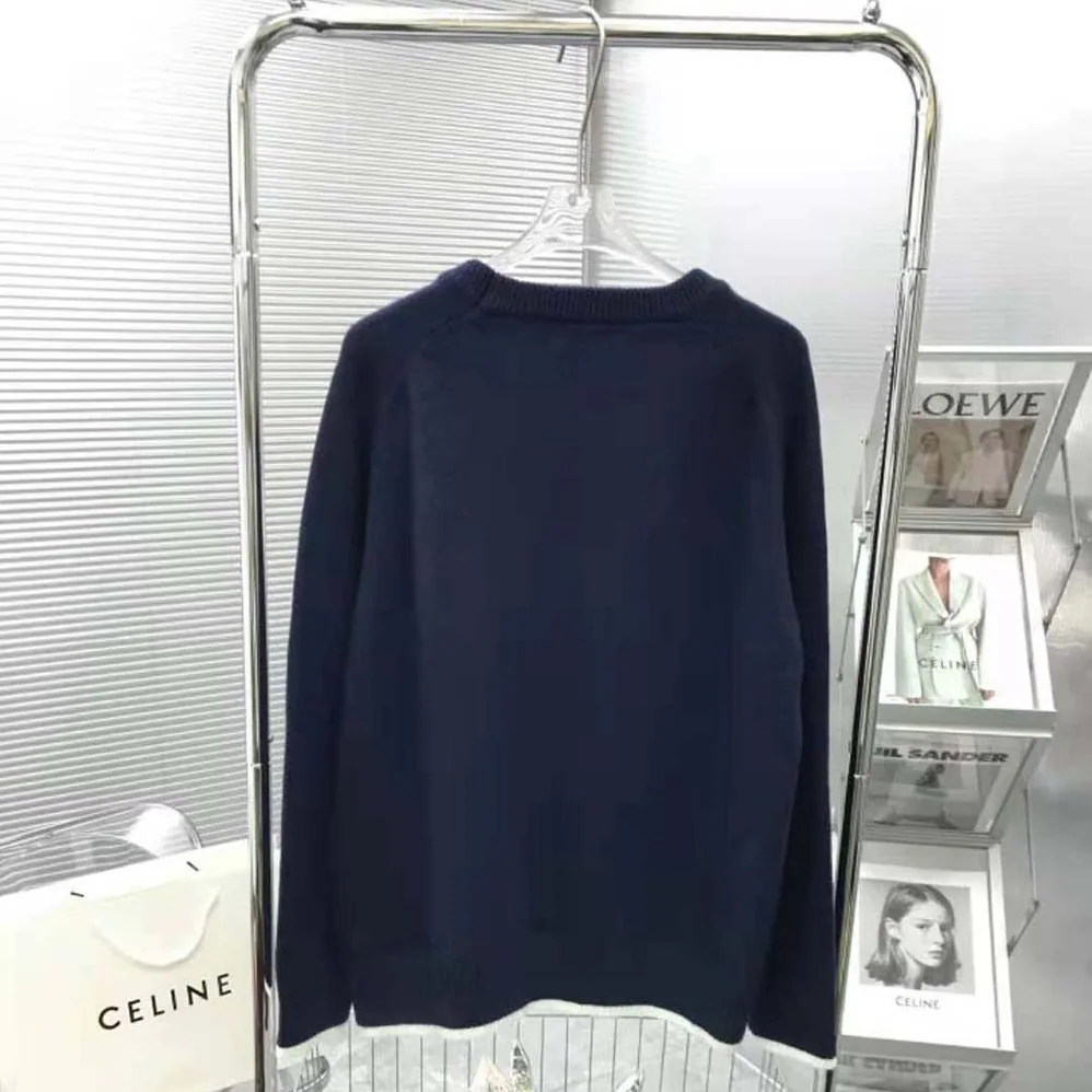 Dior Christian Dior Atelier Sweater Blue Wool Jersey for Women