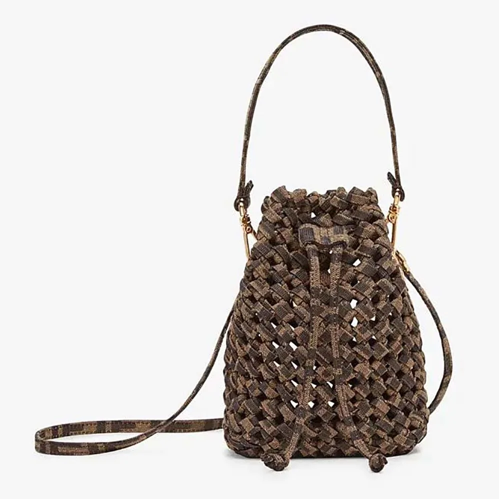 Fendi Mon Tresor Jacquard Fabric Interlace Mini for Women in Bag Fendi Mon Tresor Jacquard Fabric Interlace Mini for Women in Bag