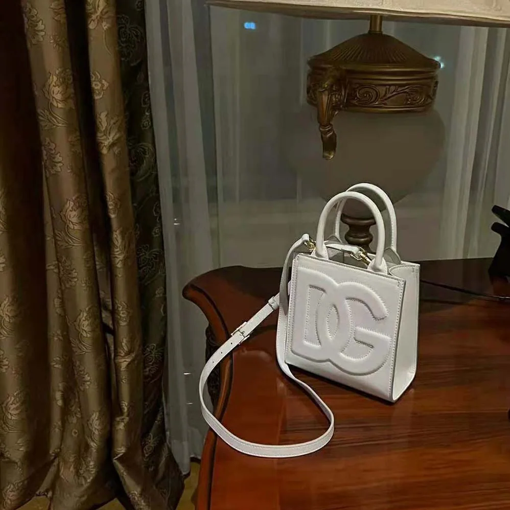 Dolce Gabbana D&G DG Daily Mini Shopper for Women in White Dolce Gabbana D&G DG Daily Mini Shopper for Women in White