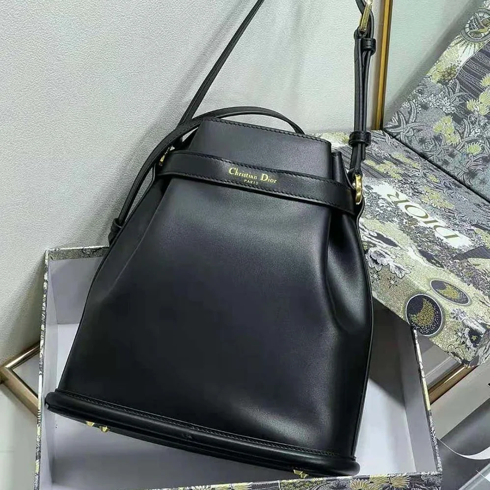 Dior Medium C'est Dior Bag Black CD for Women in Embossed Calfskin Dior Medium C'est Dior Bag Black CD for Women in Embossed Calfskin
