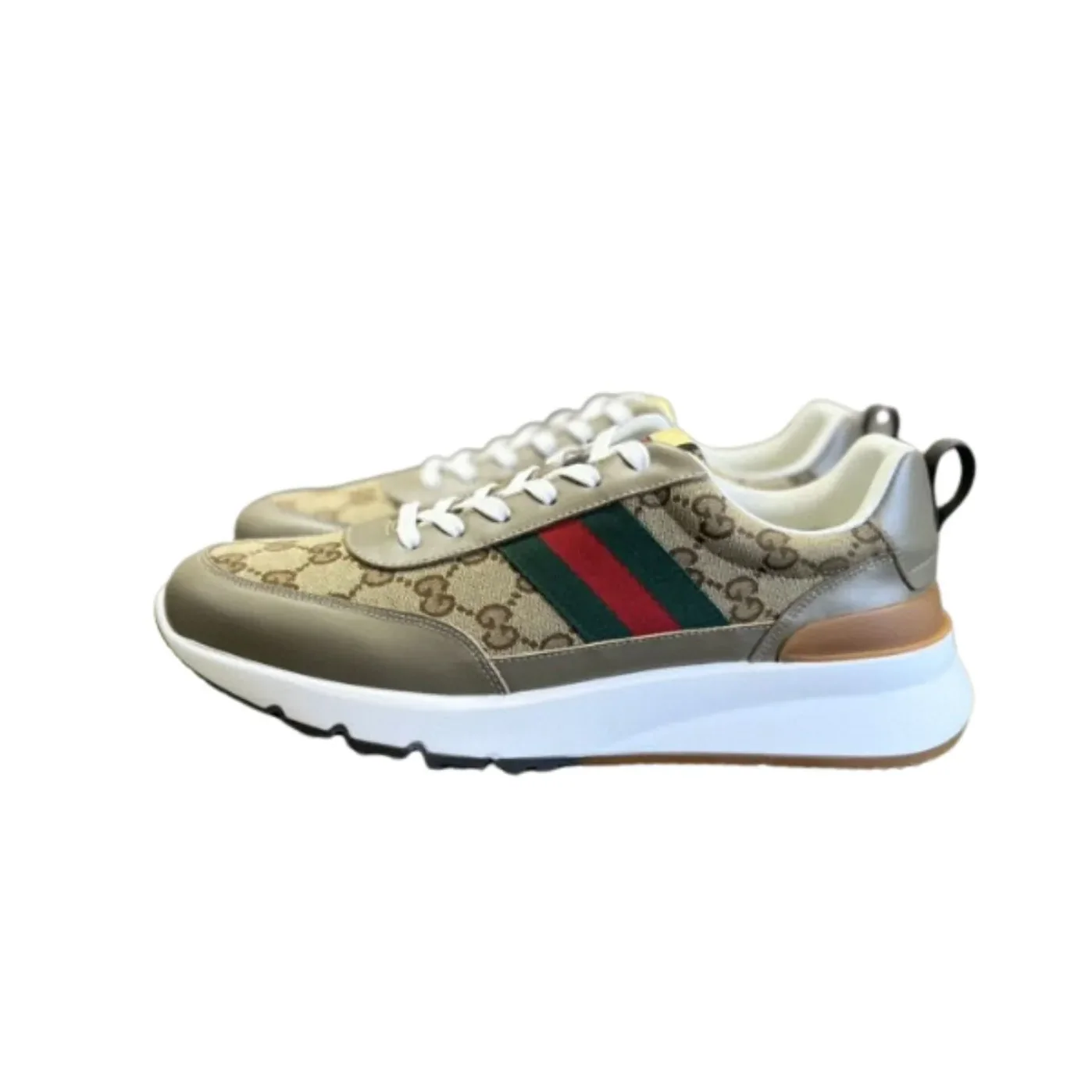 Gucci Sneaker With Web Beige Gucci Sneaker With Web Beige