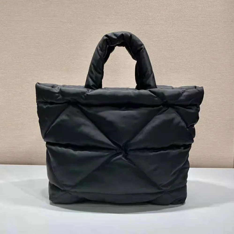 Prada Padded Re-Nylon Tote Bag for Women in Black Prada Padded Re-Nylon Tote Bag for Women in Black