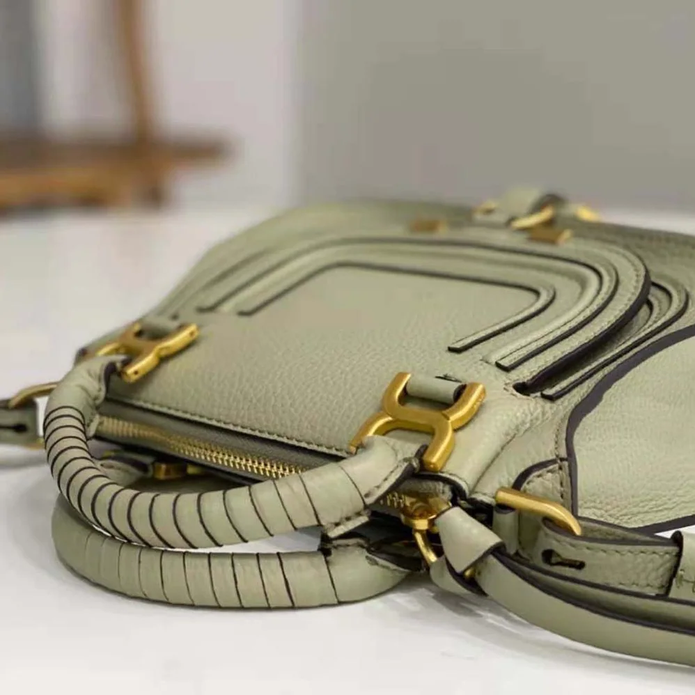Chloe Marcie Mini Double Carry Bag for Women in Green