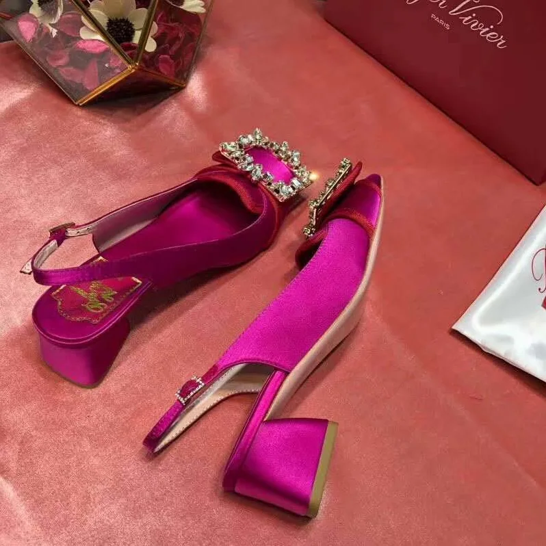 Roger Vivier Broche Vivier Sling Back Pumps 45mm Heel for Women