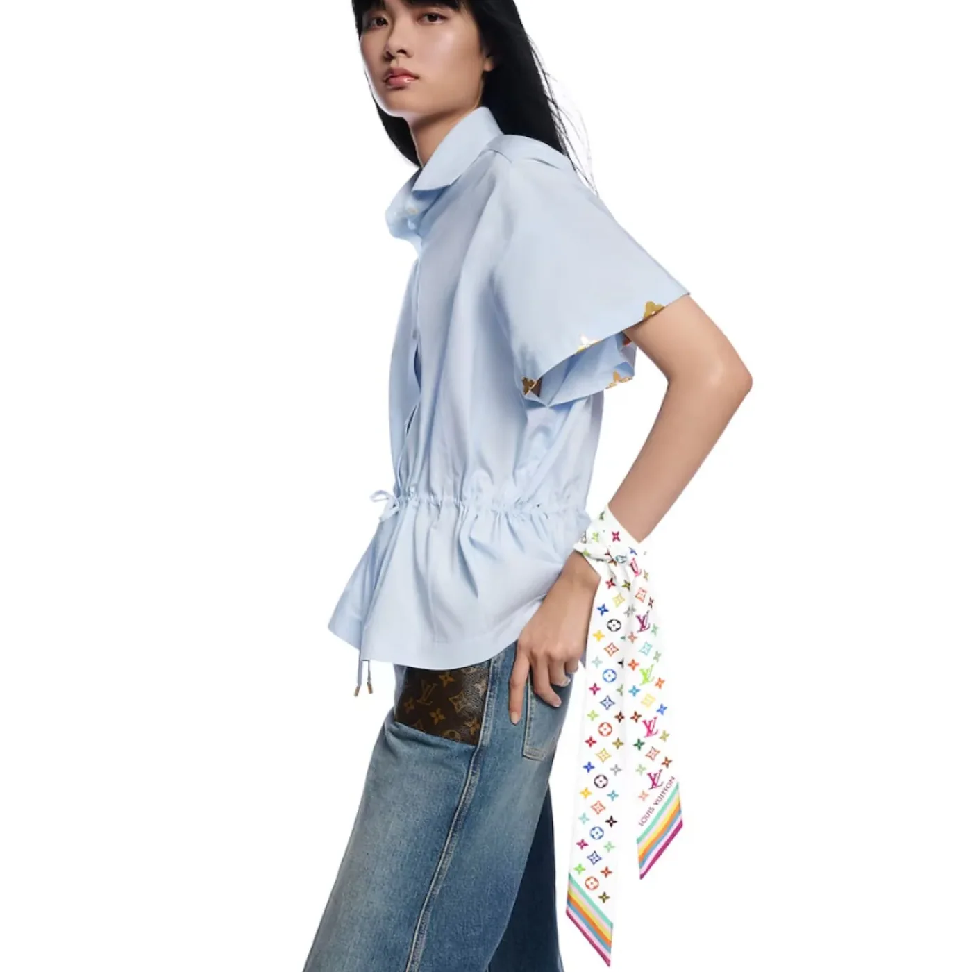 Louis Vuitton LV x TM Monogram Multicolor BB Bandeau Blanc