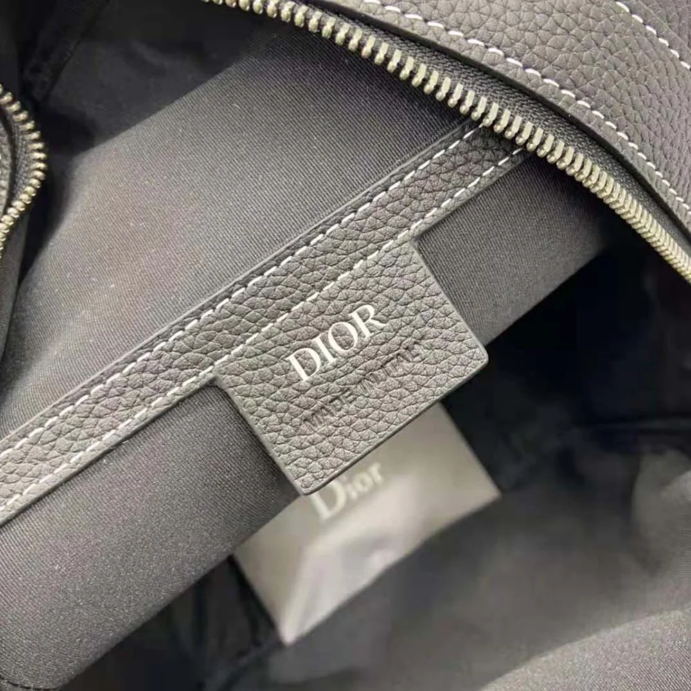Dior Peter Doig Sling Bag Black Grained Calfskin for Men