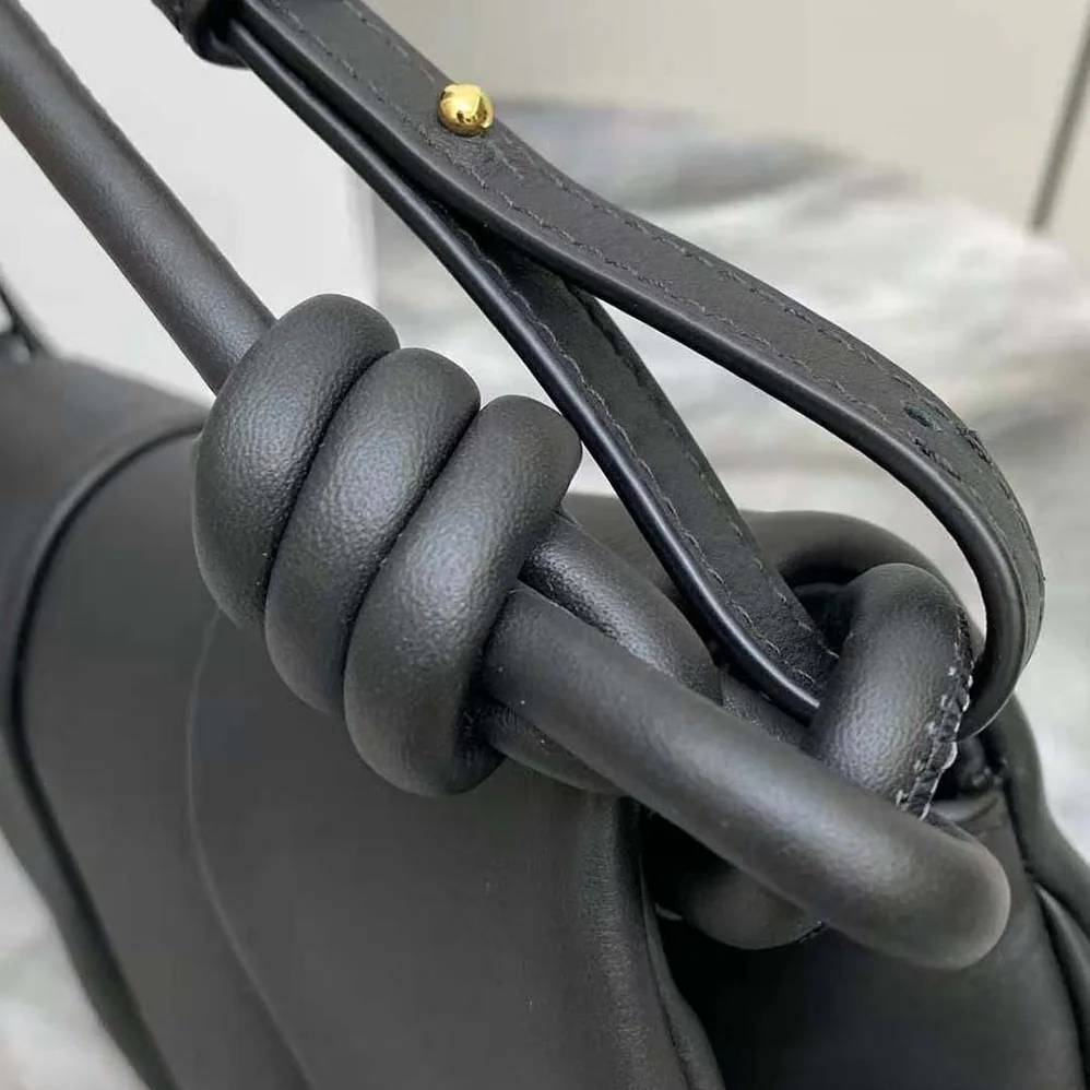 Loewe Paseo Satchel in Shiny Nappa Calfskin for Women in Black Loewe Paseo Satchel in Shiny Nappa Calfskin for Women in Black