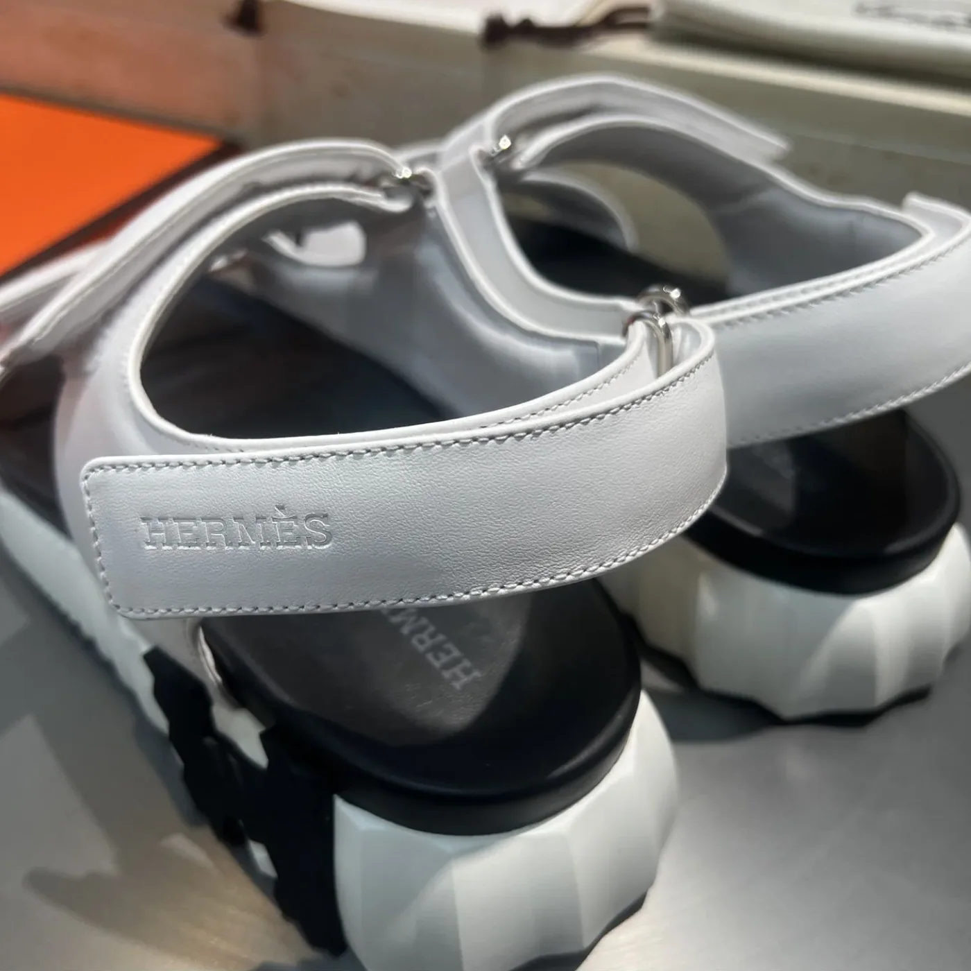 Hermes Junior Sandals Blanc Hermes Junior Sandals Blanc