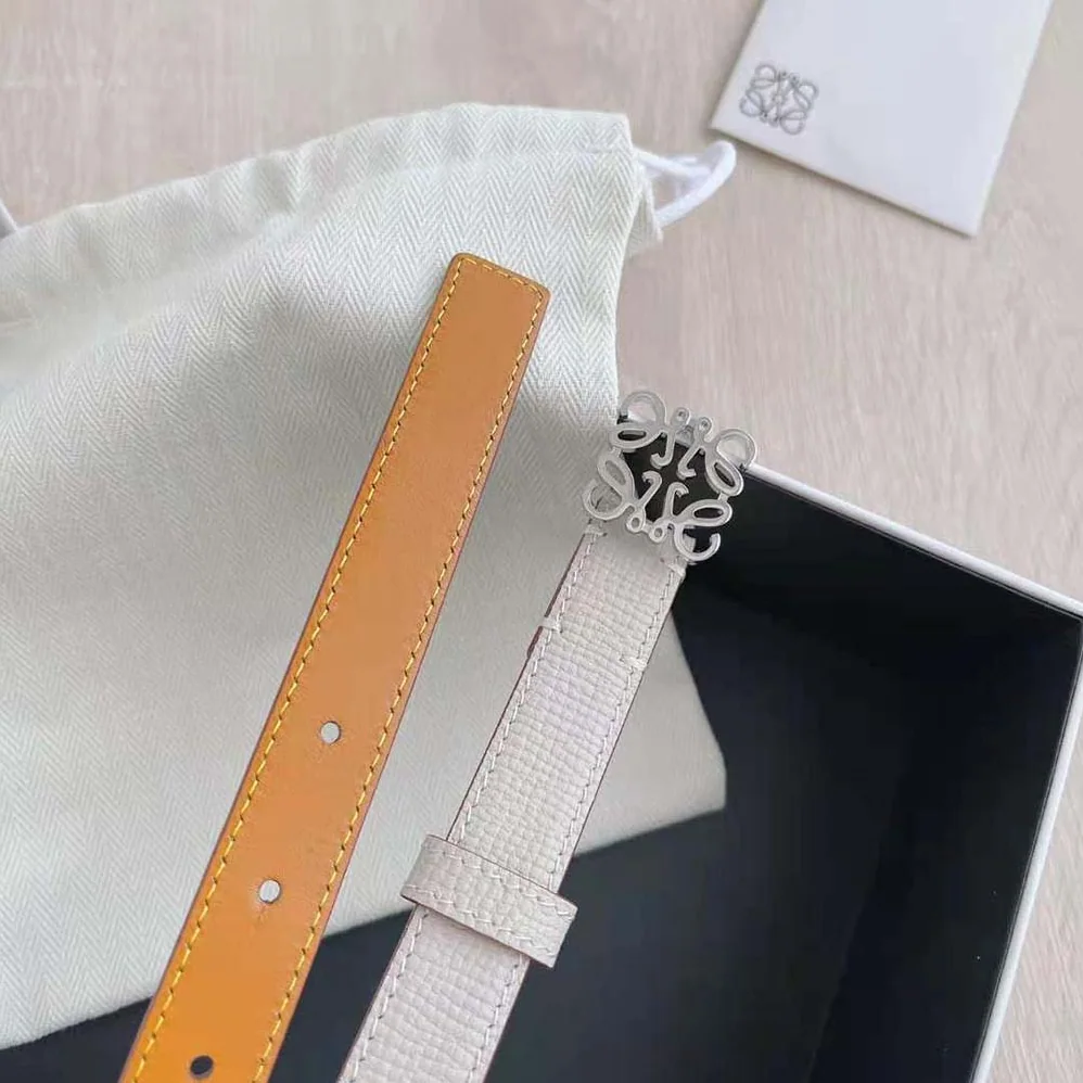 Loewe Anagram Belt in Pebble Grain Calfskin for Women Loewe Anagram Belt in Pebble Grain Calfskin for Women
