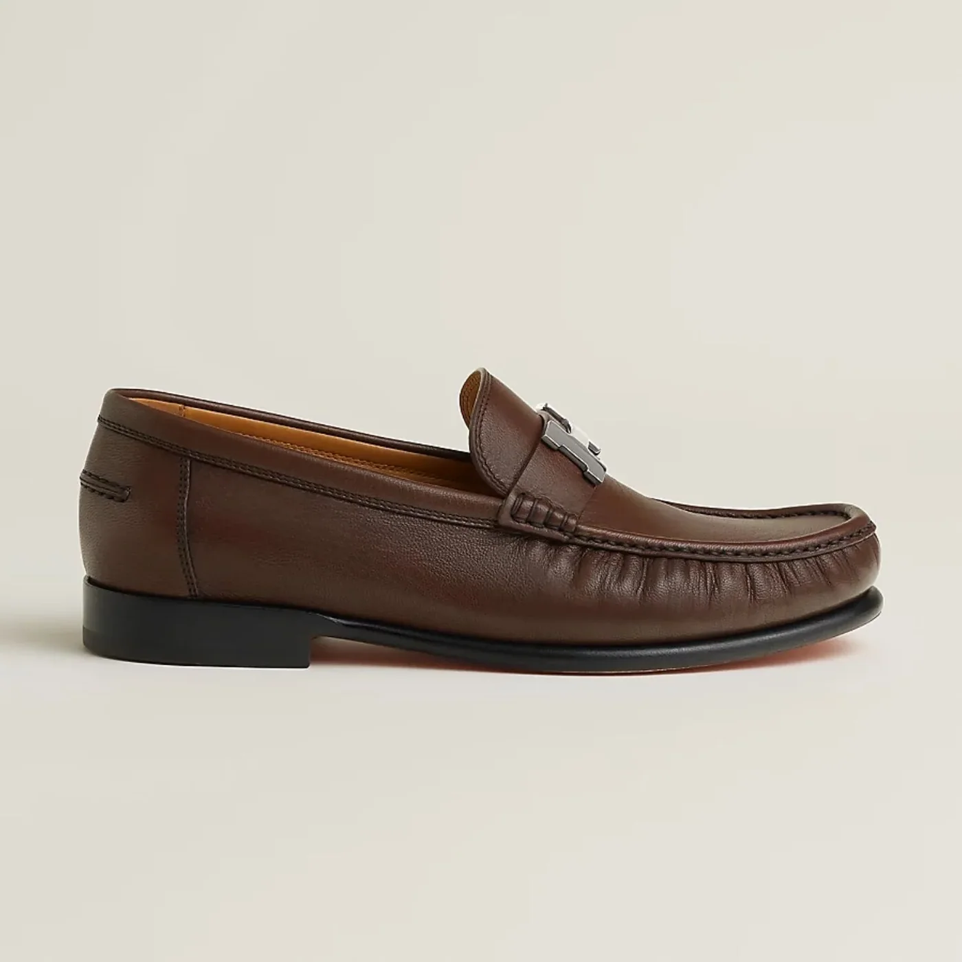 Hermes Karlo Loafers Marron Pecan Hermes Karlo Loafers Marron Pecan