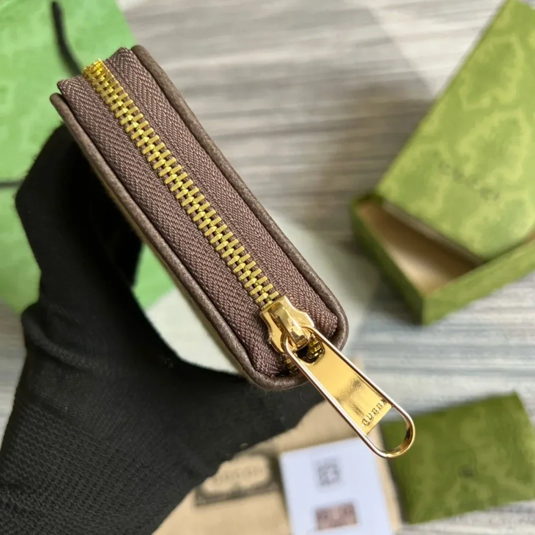 Gucci Diana Jumbo GG Zip Around Wallet With GG Brown /