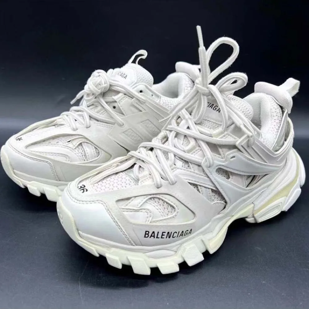 Balenciaga Track Sneaker in White Mesh and Nylon for Unisex