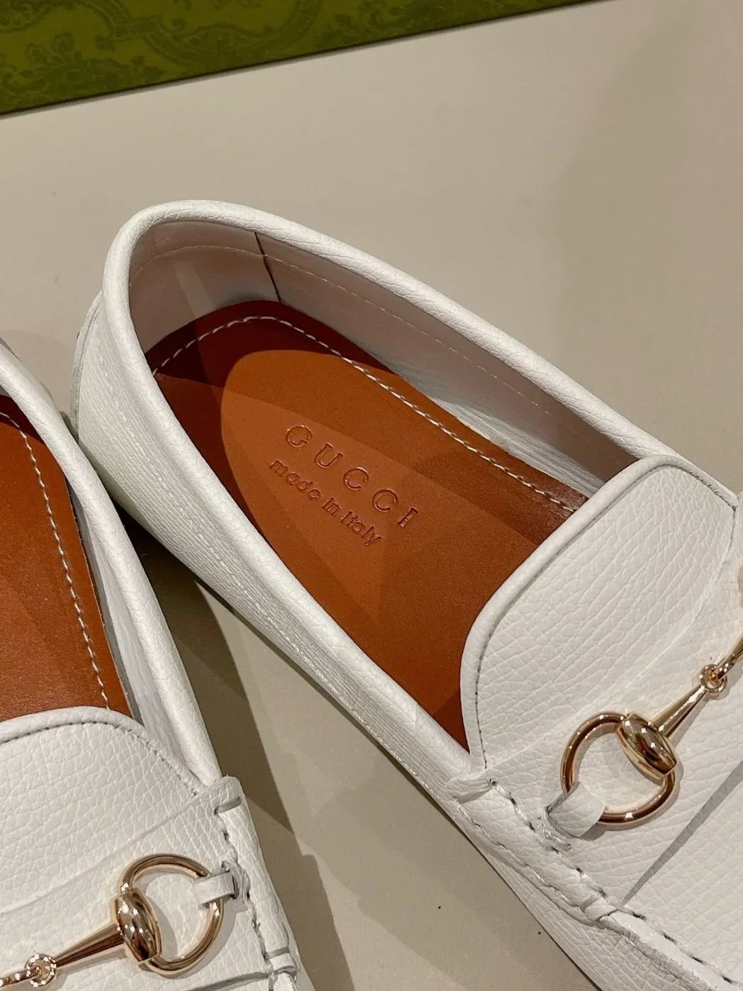 Gucci Horsebit Driver White for Men Gucci Horsebit Driver White for Men