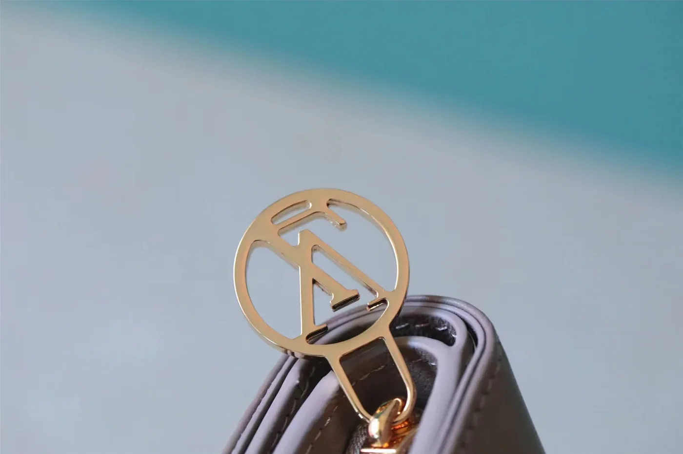 Louis Vuitton Lou Wallet / Monogram Embossed Light Brown Gold Hardware Louis Vuitton Lou Wallet / Monogram Embossed Light Brown Gold Hardware