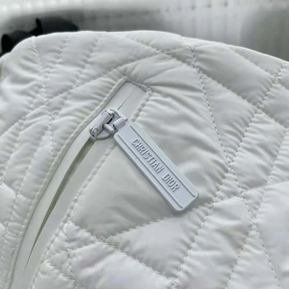 Dior Macrocannage Flared Miniskirt White Quilted Technical Taffeta for Women Dior Macrocannage Flared Miniskirt White Quilted Technical Taffeta for Women