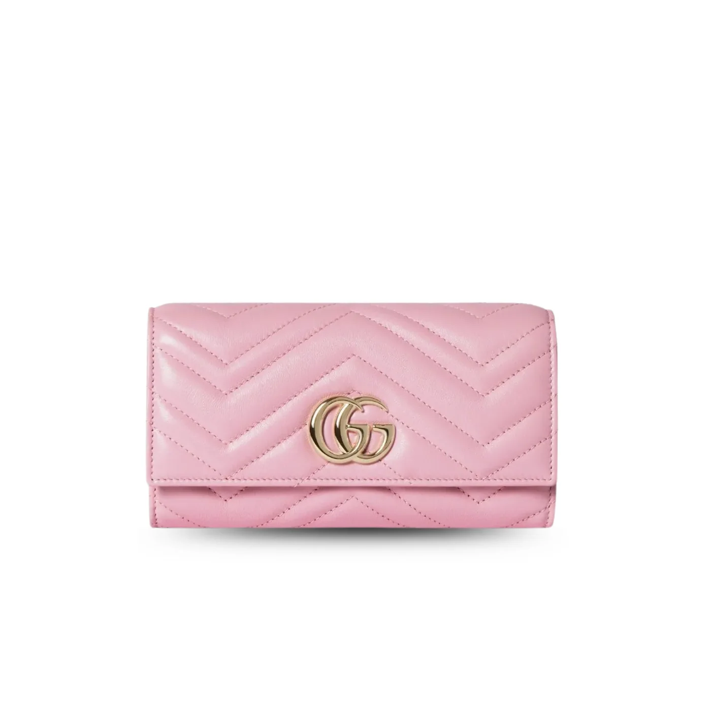 Gucci GG Marmont Continental Wallet in Light Pink Gold Hardware Gucci GG Marmont Continental Wallet in Light Pink Gold Hardware