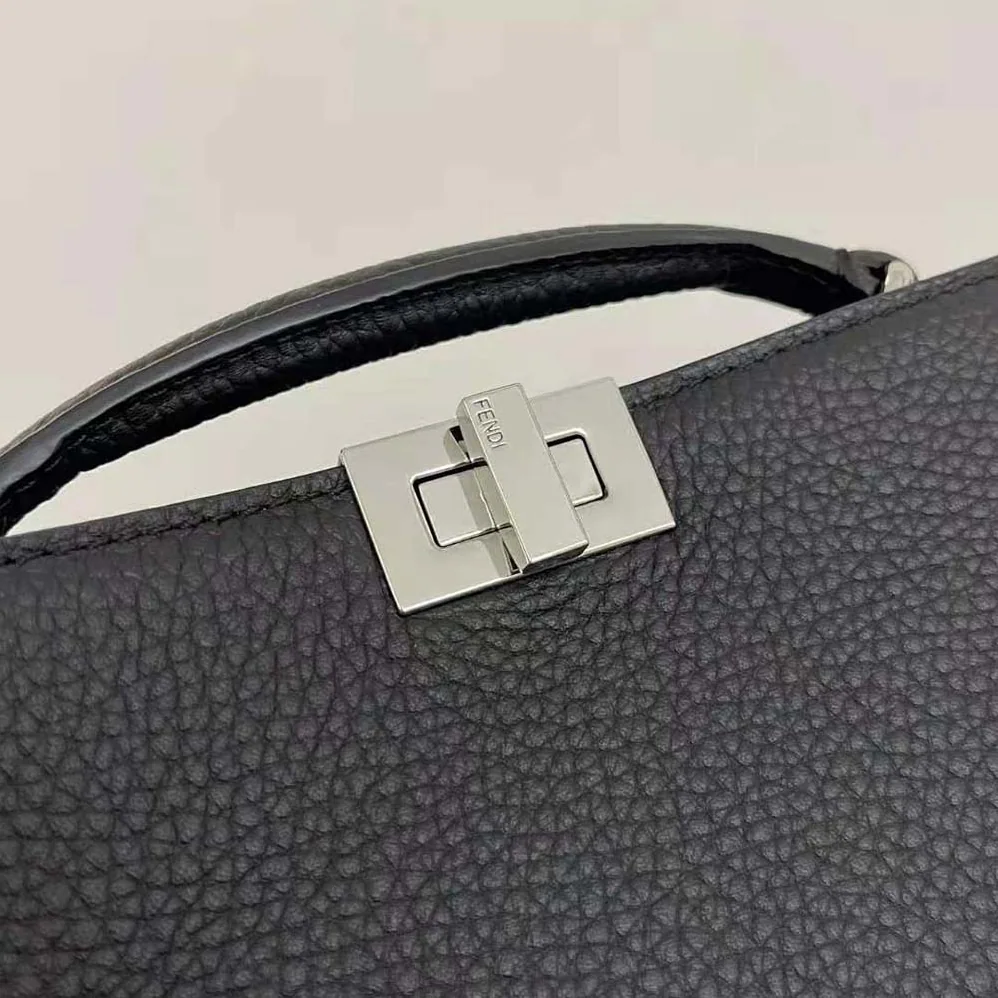 Fendi Peekaboo ISeeU XCross Black Leather Bag for Men Fendi Peekaboo ISeeU XCross Black Leather Bag for Men