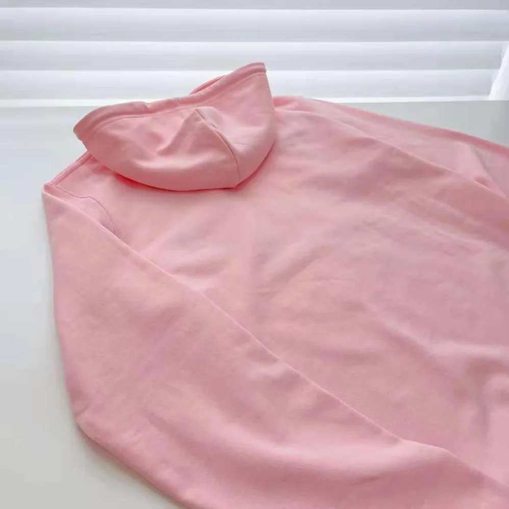 Loewe Calcifer Leather Patch Hoodie in Cotton for Women in Pink Loewe Calcifer Leather Patch Hoodie in Cotton for Women in Pink