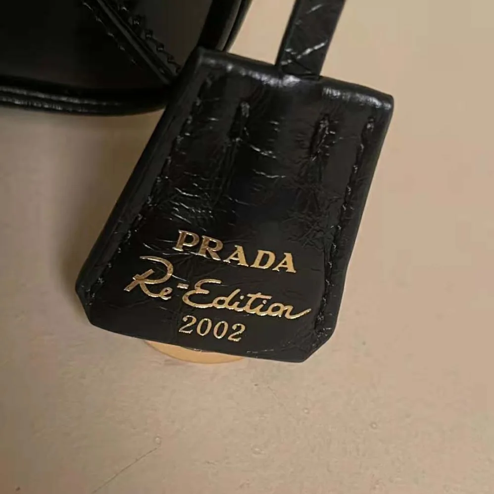 Prada Re-Edition 2002 Small Leather Shoulder Bag for Women