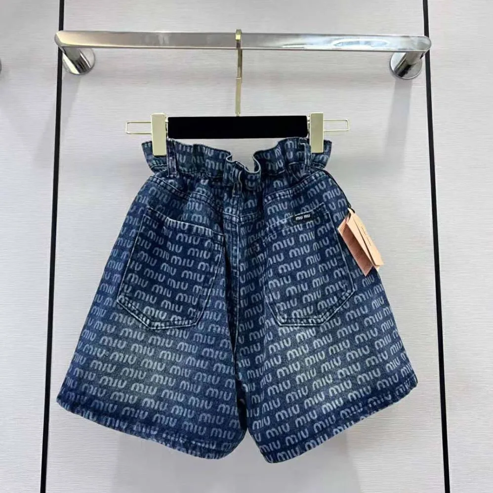 Miu Miu Denim Shorts with Coin Pocket for Women Miu Miu Denim Shorts with Coin Pocket for Women