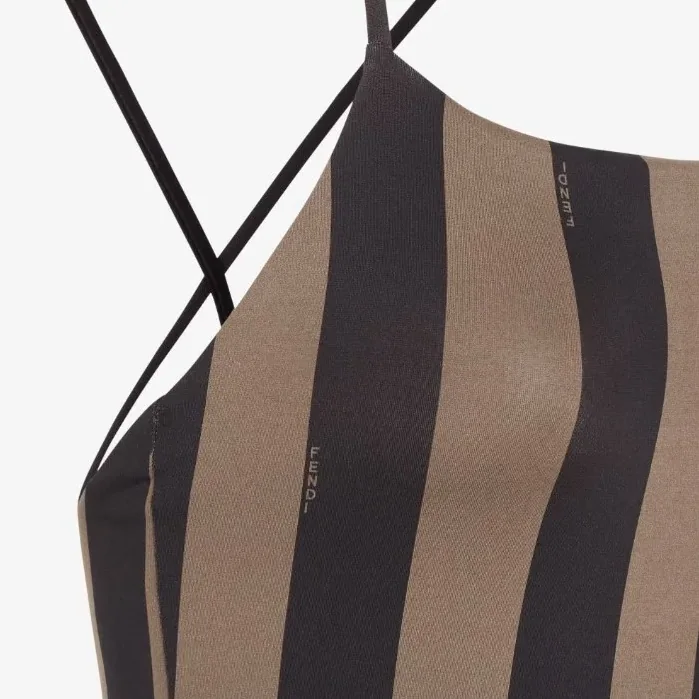 Fendi Reversible Swimsuit Brown FXBA27AQBYF13IZ Fendi Reversible Swimsuit Brown FXBA27AQBYF13IZ