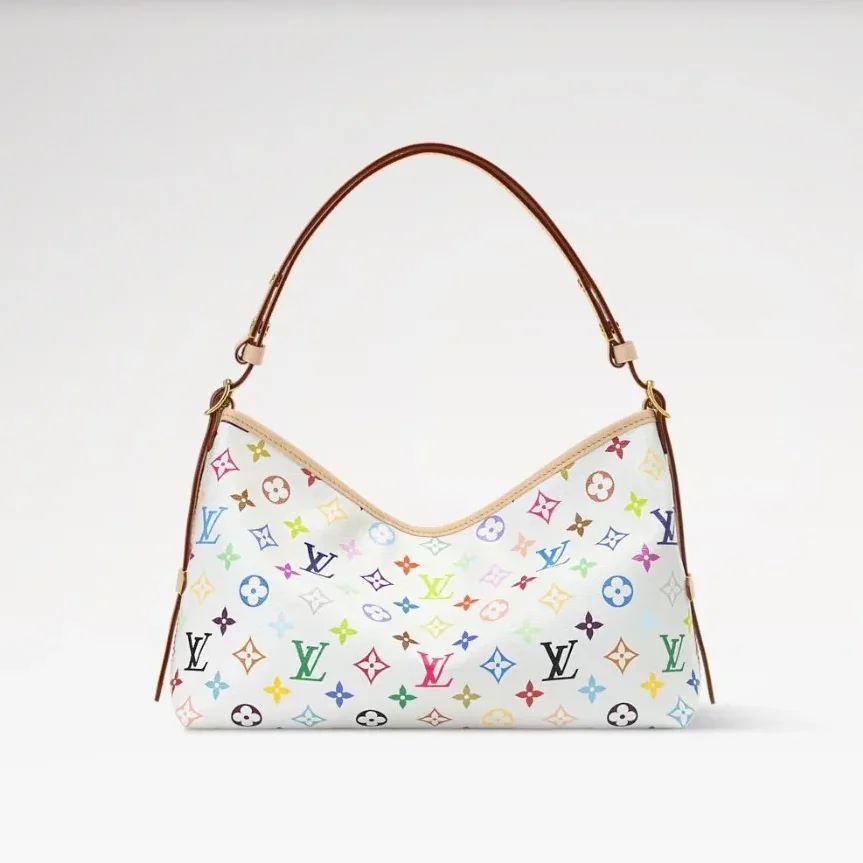 Louis Vuitton LV x TM CarryAll East West Shoulder Bag in Multicolor Gold Hardware