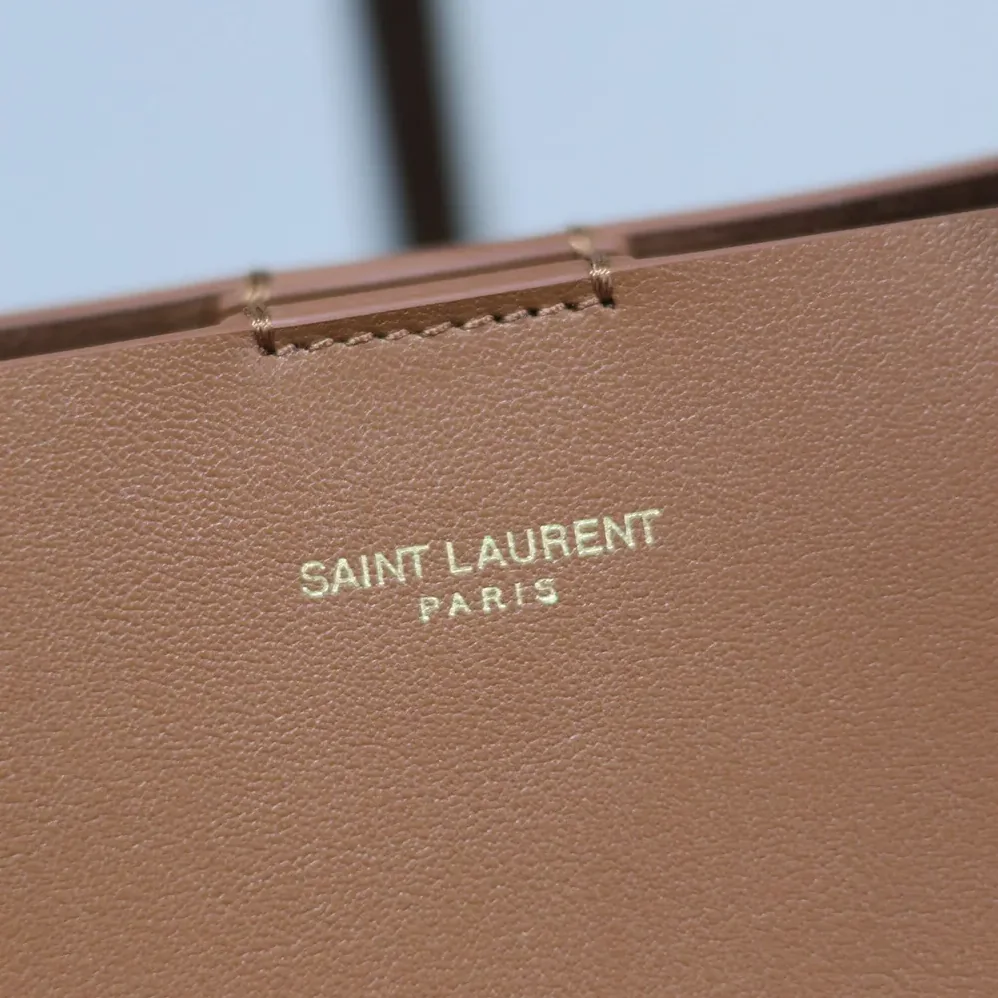 Saint Laurent YSL Shopping Saint Laurent Toy in Leather for Women in Brown