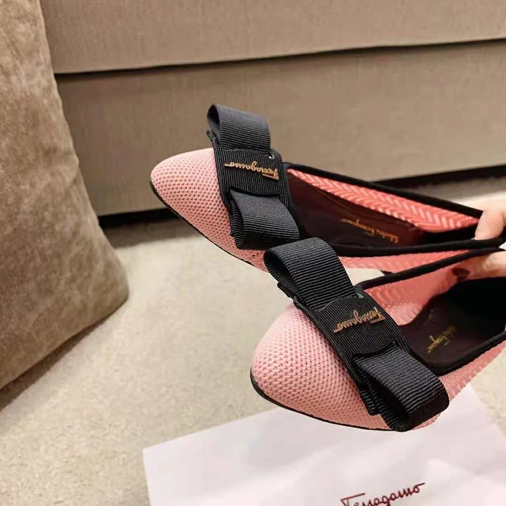 Salvatore Ferragamo Viva Responsible Ballet Flat for Women in Pink Salvatore Ferragamo Viva Responsible Ballet Flat for Women in Pink