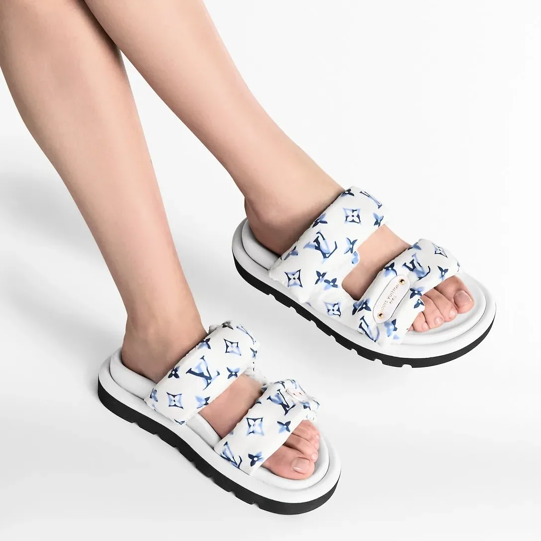 Louis Vuitton Pool Pillow Comfort Mule Blue 1AHMKL