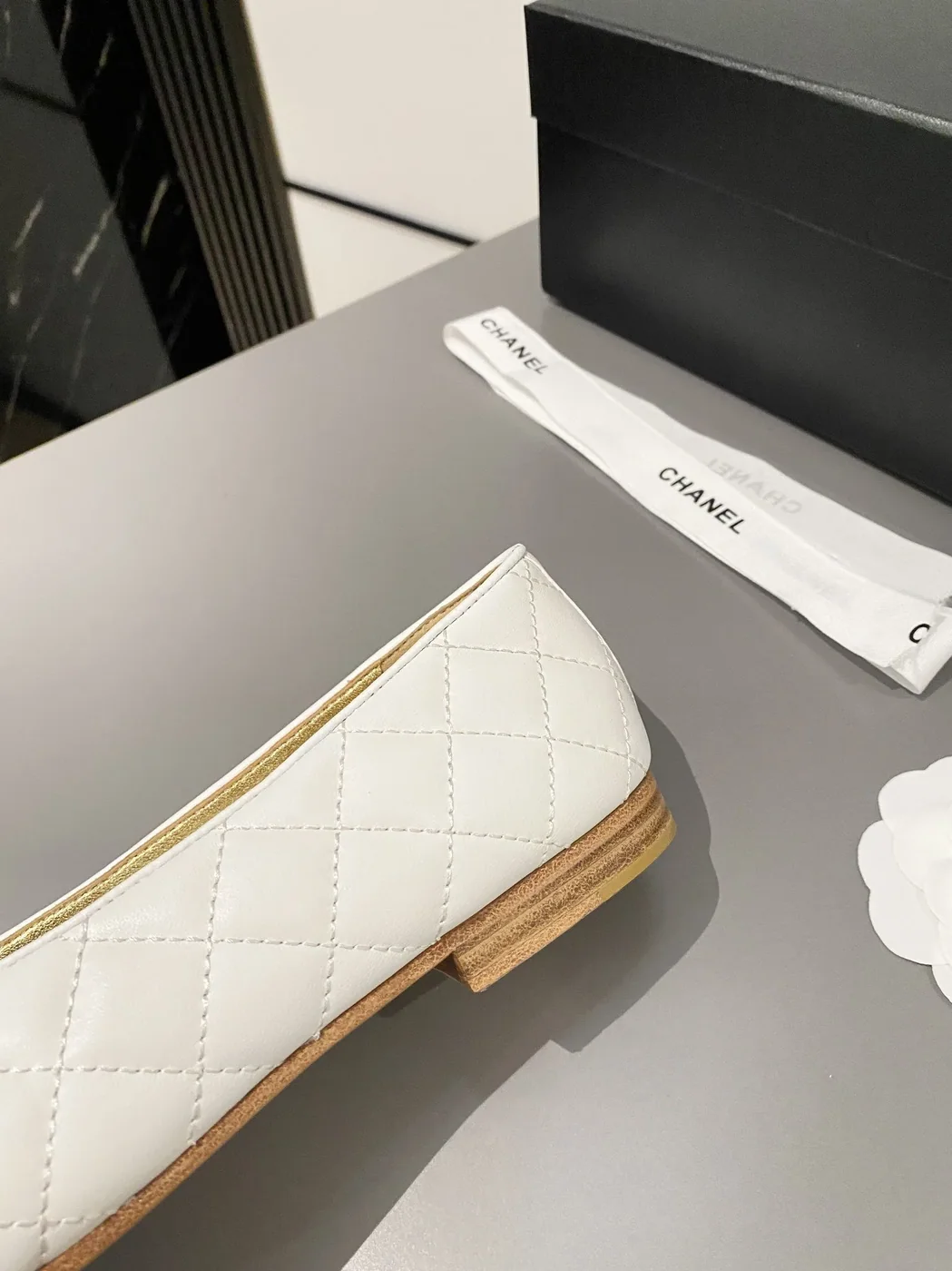 Chanel Ballet Flats White Chanel Ballet Flats White