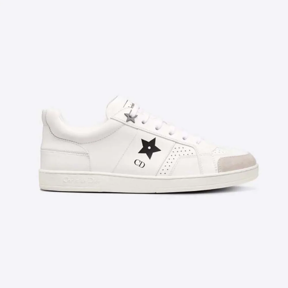 Dior Star Sneaker White Calfskin and Suede for Women Dior Star Sneaker White Calfskin and Suede for Women